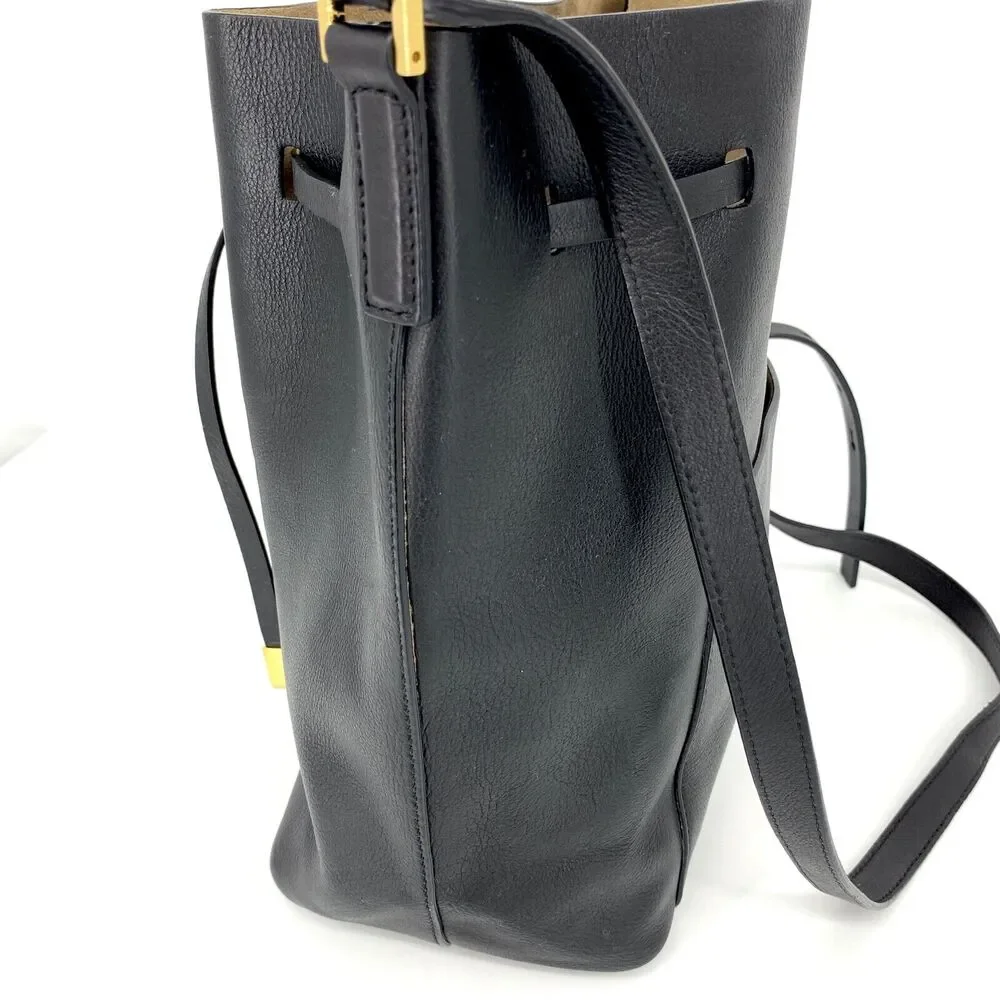 Michael Kors Collection Miranda Medium Bucket Bag Black
